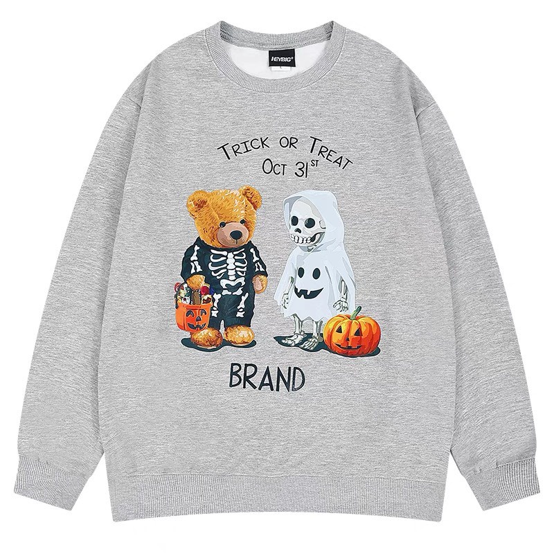 Áo SWEATER UNISEX TRICK OR TREAT Nam Nữ From rộng chất nỉ dày dặn siêu cute