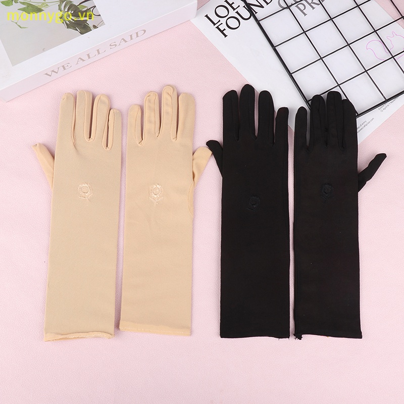 1 Đôi Găng Tay Lái Xe Chống Tia uv Thoáng Khí Cho Nữ vn