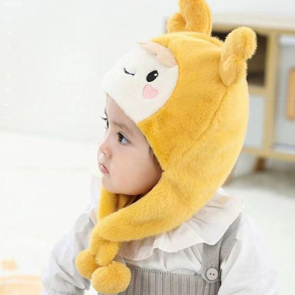 Mũ Trùm Đầu Chống Gió Giữ Ấm Tai Chất Lượng Cao Cho Bé 2-15 Tháng Tuổi