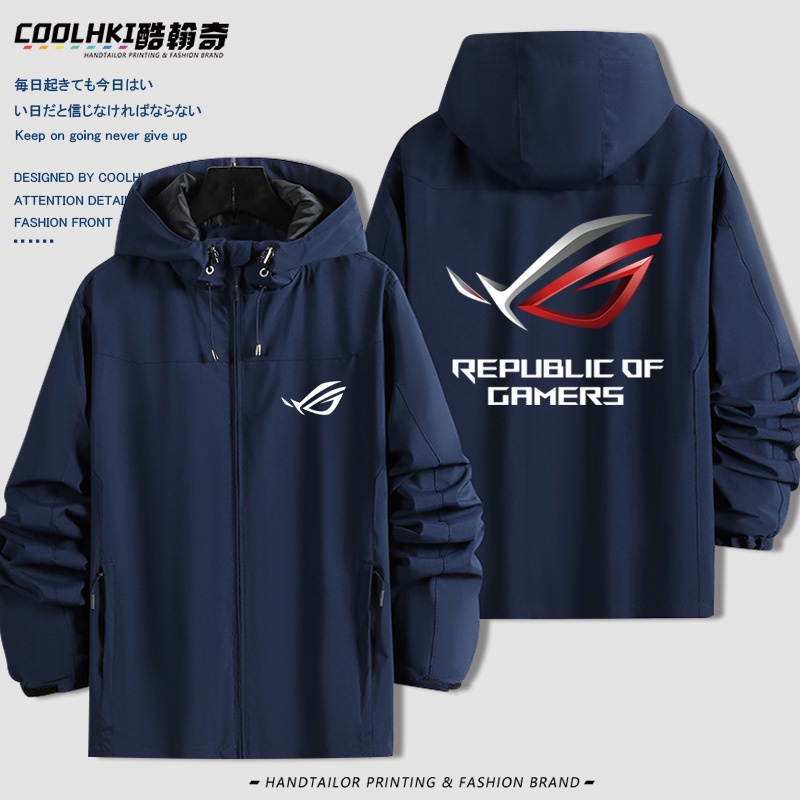 R rog player country Áo Khoác Gió Ba Trong Một Có Mũ Trùm Đầu Phong Cách Thu Đông