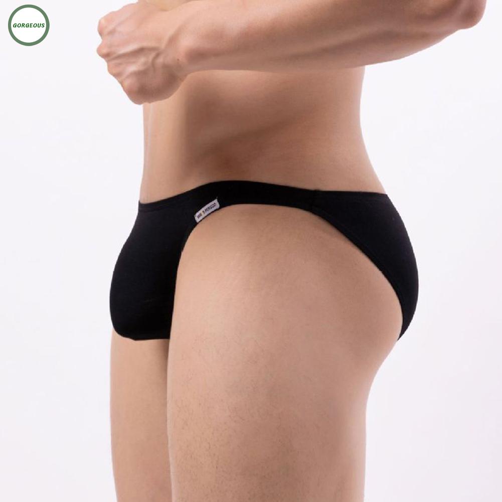 New Coming~Attractive Men's Briefs Underwear Solid Color Breathable Pouch Panties#Home Essentialses