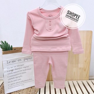 [HRNEE] Bộ dài tay nỉ lông mềm ấm (6-9M đến 3-4Y)