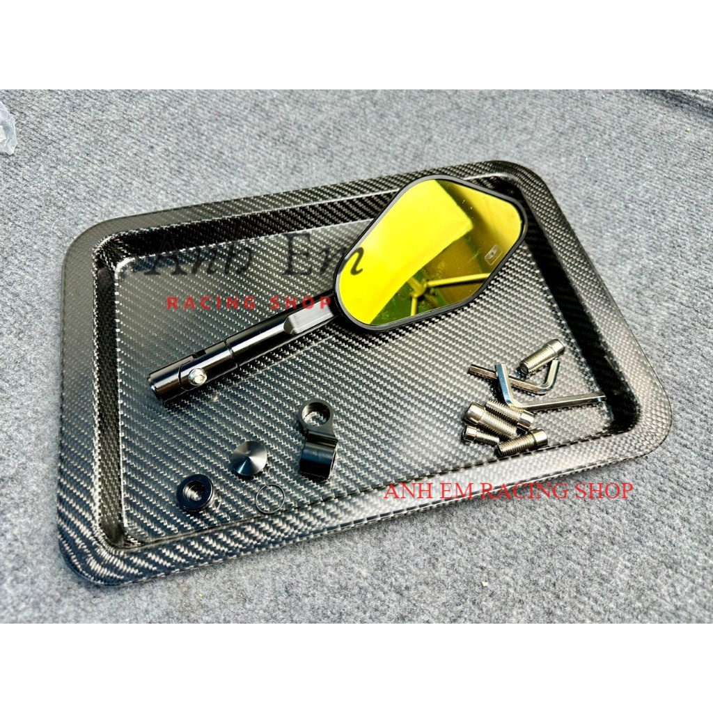 Kính chiếu hậu Rizoma Elisse - Hàng Loại 1 - Kính Elip - Mặt Kính Chống Chói - Thân Kính Nhôm CNC