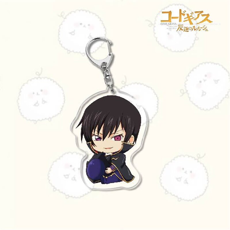 Móc khoá Japan Anime Code Geass Lelouch of the Rebellion Phụ Kiện Trang Trí Balo Túi xách in hình nhân vật 2 mặt rõ nét