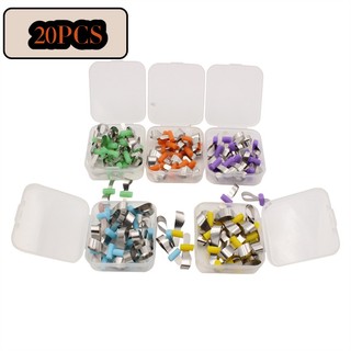 Tấm ma trận hình thành nha khoa 20PCS Chỉnh nha khoa Mặt cắt kim loại có đường viền ma trận Polyester ma trận nha sĩ