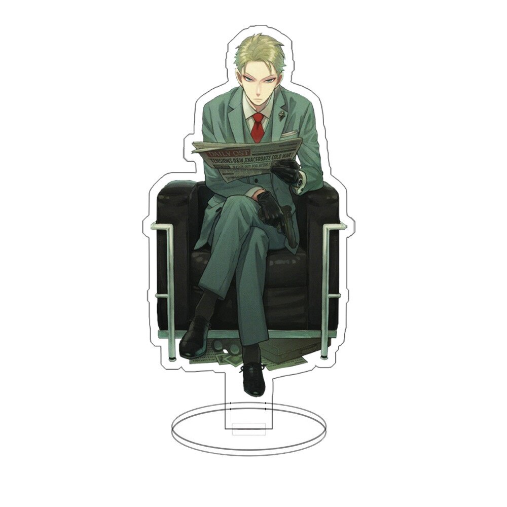 Mô hình Standee Japan Anime Spy X Family Anya Loid Yor Spy Family 15cm Acrylic decor góc học tập để bàn làm việc 15cm