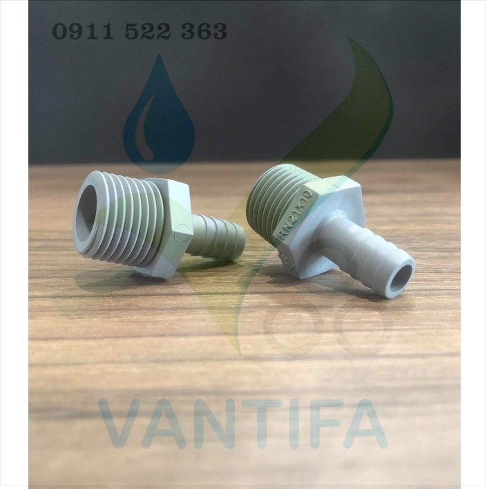 Nối đuôi chuột Ren ngoài 27, răng ngoài 27 nối ống pPVC dẻo 10mm, 12mm. 14mm, 16mm, 18mm, 20mm