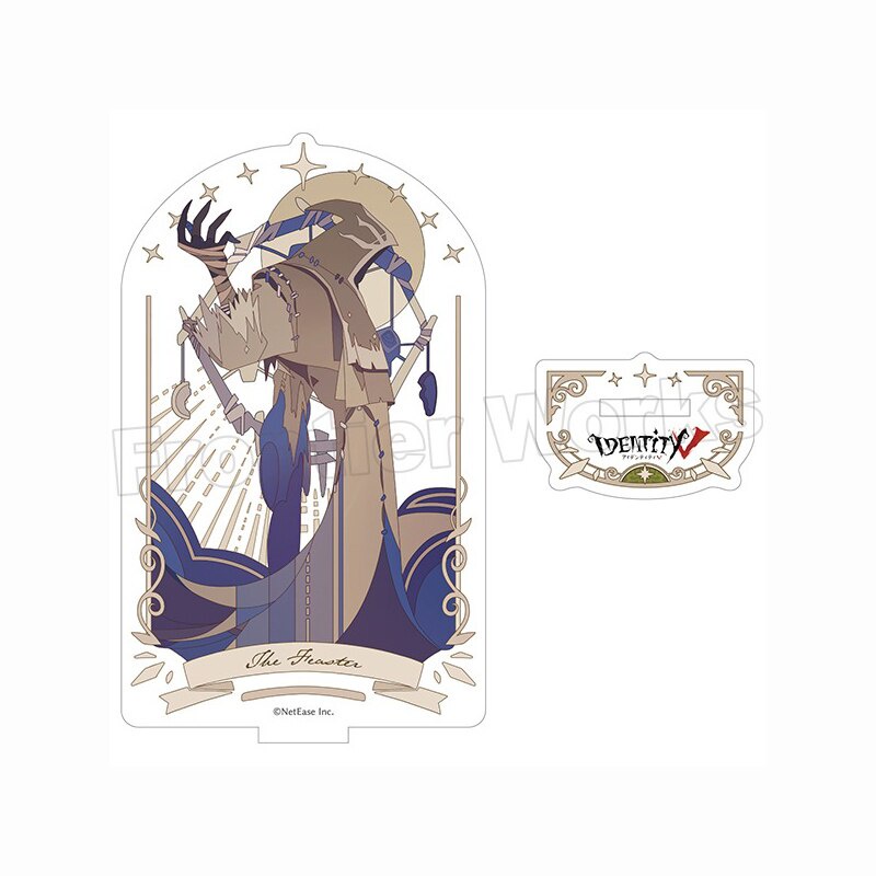 Mô hình Standee New Anime Identity V Cosplay Mercenary Embalmer Prospector Seer Prisoner in hình nhân vật 2 mặt rõ nét