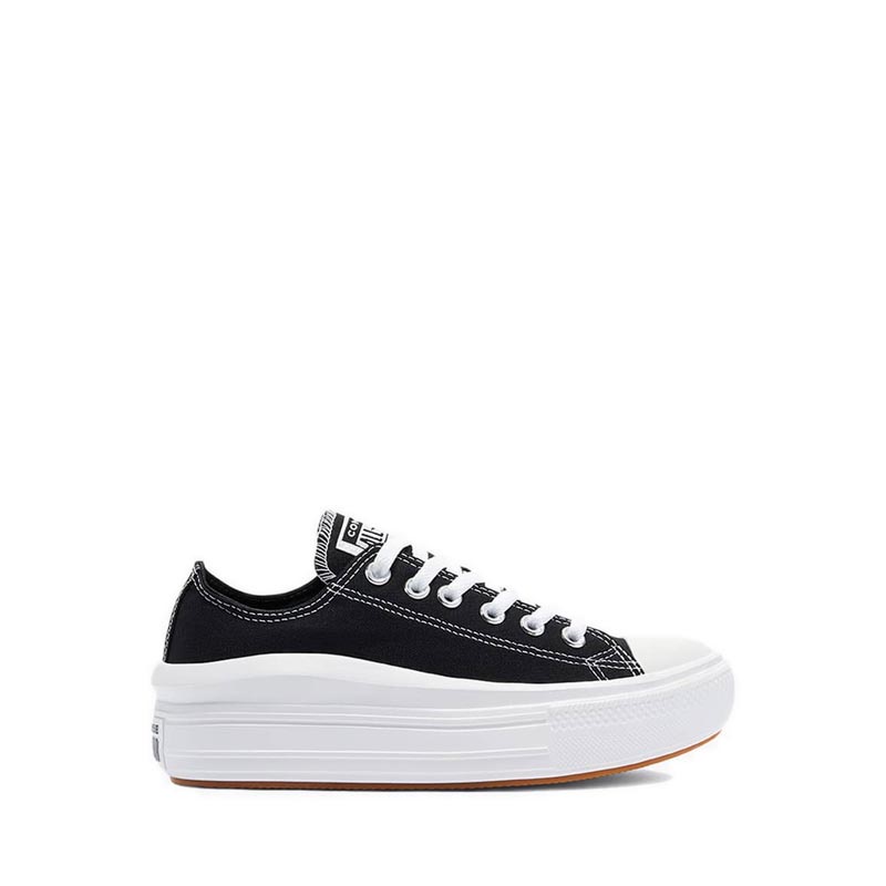 Converse Chuck Taylor All Star Move Canvas Platform Women's Sneakers-Black/White/White
