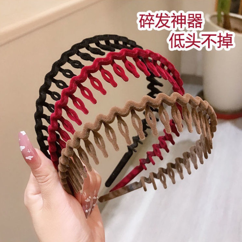 Set 3 Băng Đô Cài Tóc Co Giãn Đơn Giản Thời Trang Hàn Quốc Cho Nữ