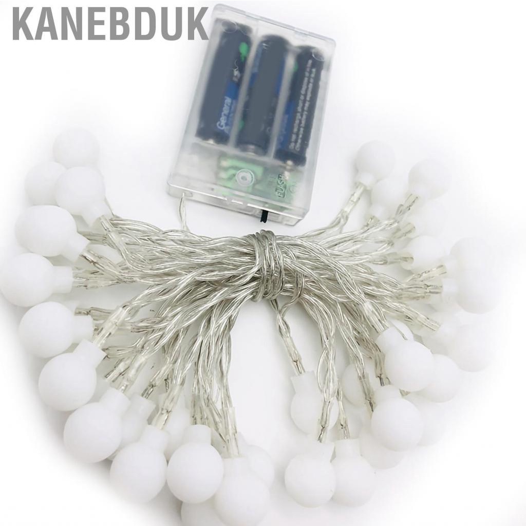 Kanebduk Outdoor String Lights LED Round Ball Shape Colorful Light Ornament for Camping Party