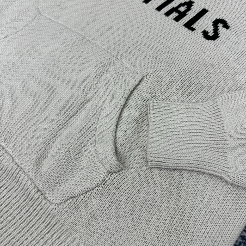 ESSENTIALS - Fear Of God Knit Pullover Hoodie - Áo len có mũ - Áo Hoodie len ESSENTIALS - Fear Of God FOG