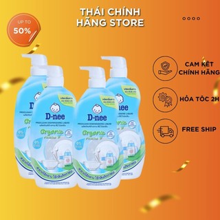 Nước rửa bình sữa Dnee Organic Chai 600ml XD