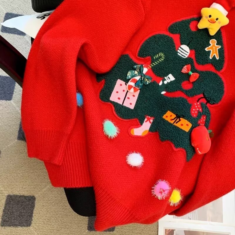 Áo sweater Tay Dài Cổ Tròn Dáng Rộng Thêu Họa Tiết Thời Trang Chất Lượng Cao Cho Nam Nữ