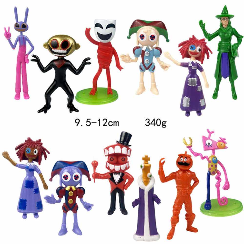 6/12 Pcs Set The Amazing Digital Circus Pomni Jax Anime Pvc Action Figure Model Toys