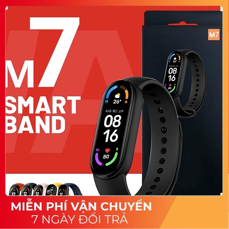 Đồng hồ Smart M7,full chức năng,nhận thông báo,tập luyện thể thao,kháng nước IPX7 (Hàng Nội Địa TQ)
