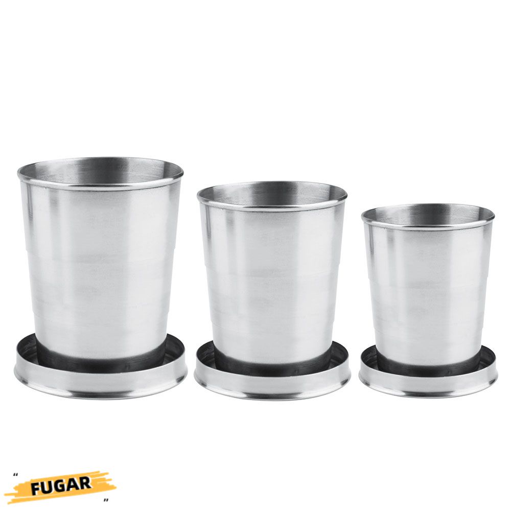 Handcup 75/140/250ml Cốc thủy tinh Bộ đồ uống ngoài trời Cốc gấp bằng thép không gỉ Cốc thể thao ngoài trời có thể gập lại Cốc du lịch ngoài trời di động Cắm trại có thể thu vào, giúp cuộc sống gia đình thoải mái hơn