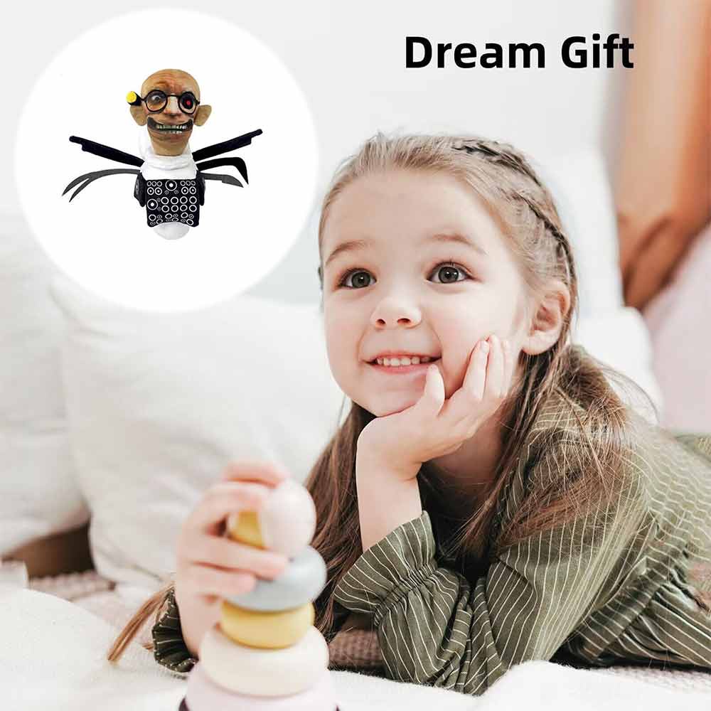 Skibidi Toilet Plush Toys ,Scientist Soft Plushie Stuffed Figure Doll Gift Xmas