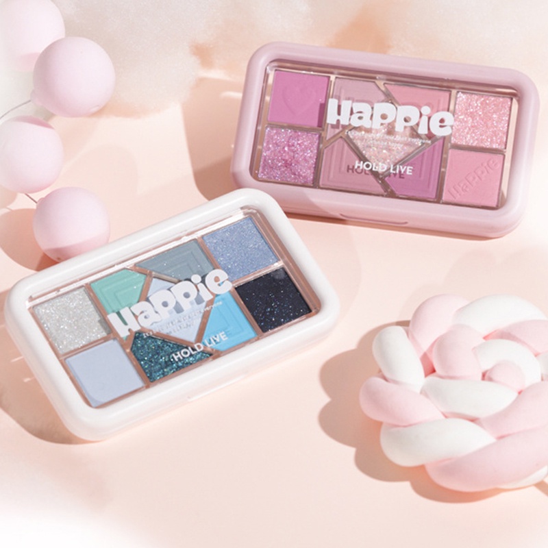 Bảng Phấn Mắt Hold Live 9 Ô Happie lấp lánh YR