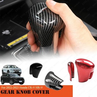 Vỏ bọc bảo vệ cần số xe hơi honda cr-v hr-v hrv vezel 2022-2023 bằng abs họa tiết sợi carbon