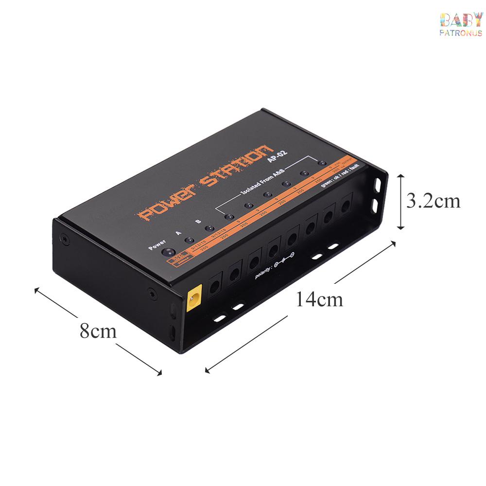 ♬|Bộ Nguồn 8 dc Cho Bàn Đạp Hiệu Ứng 9v / 12v / 18v Phích Cắm uk Cho guitar