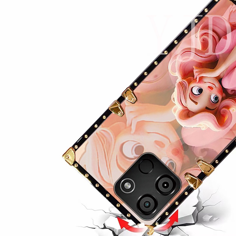 Ốp Điện Thoại tpu Chống Sốc Họa Tiết Hoạt Hình Có Dây Đeo Cho itel a60 p40