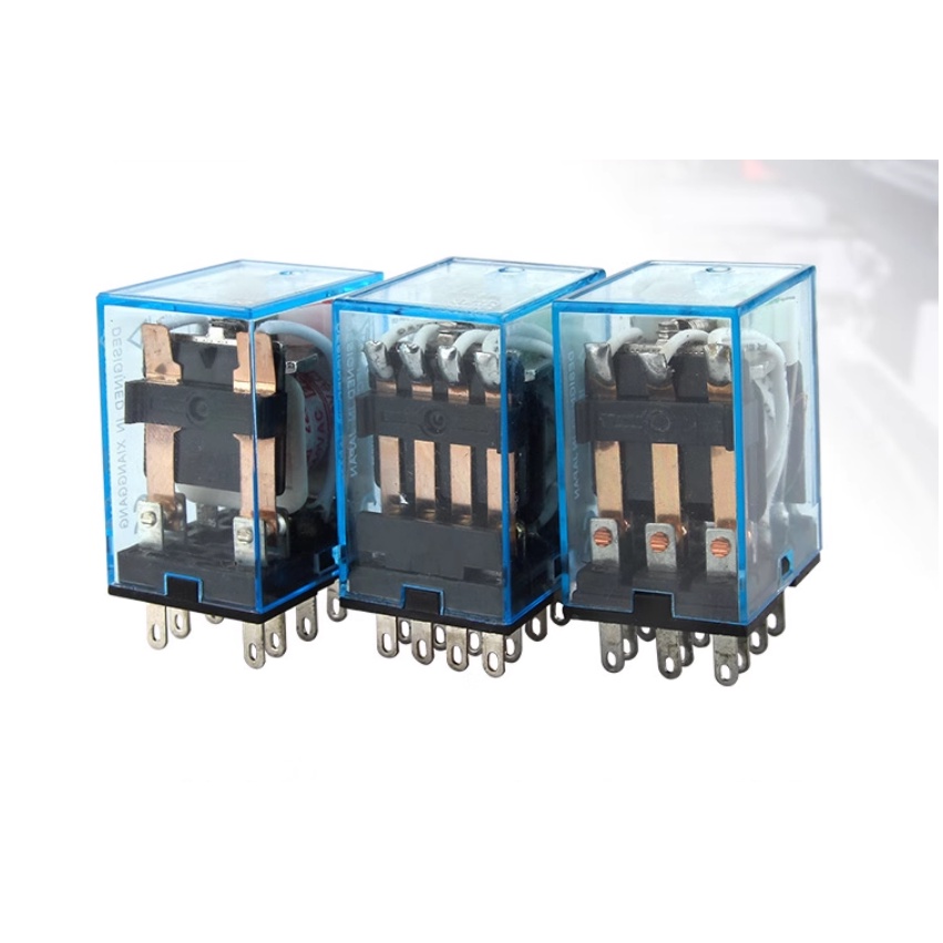 Relay Rơ Le Trung Gian Nhỏ Yuanhuang Điểm Bạc DC12V - LY2NJ