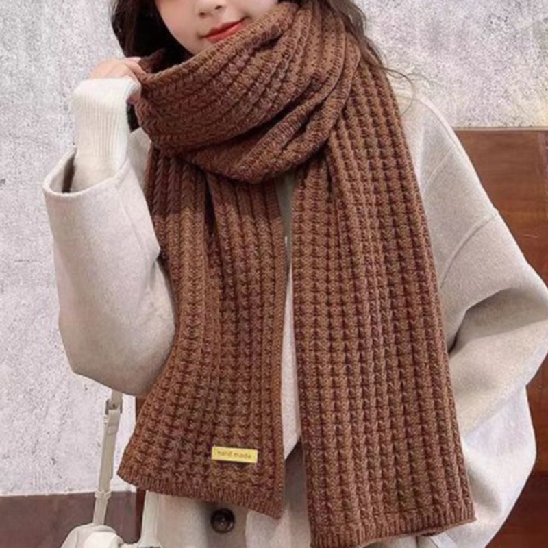 Khăn Choàng Len Trơn Dày Dặn Mềm Mại Ấm Áp Không Bị Xù Lông Cho Nam Và Nữ ryt