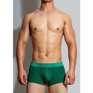 D.m Quần Lót Nam Eo Thấp Màu Trơn Quần Góc Phẳng Chữ Cotton Thể Thao Thanh Niên Quần Bốn Góc Đen Trắng Nền 4029