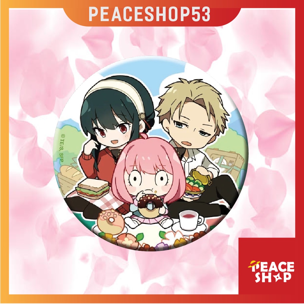 Huy hiệu Spy x Family Anya Lấp Lánh Huy Hiệu Anime Spy x Family Phụ Kiện Anime Manga Ver 4 HH40