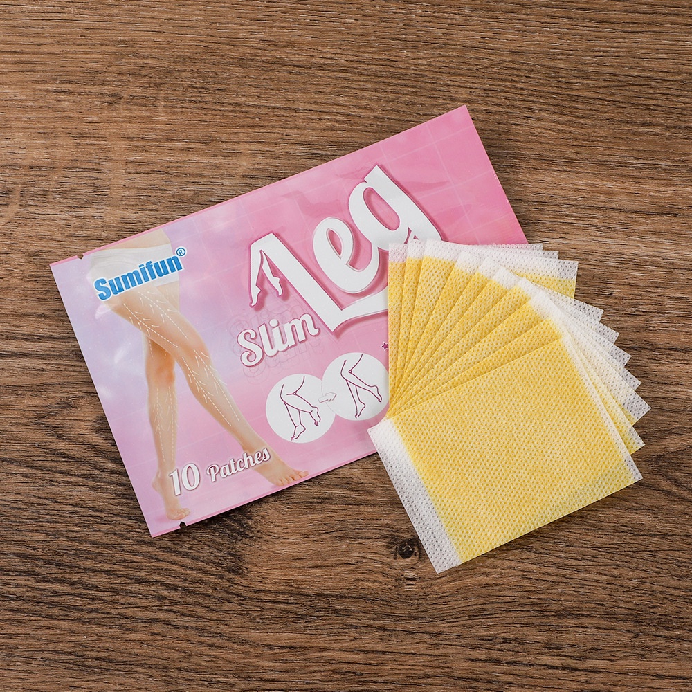 ♕ Sumifun 10 Miếng Dán/1 Gói Băng Định Hình Chân Giảm Béo Đốt Cháy Mỡ Săn Chắc Nâng Friming Chân Đùi Cơ Da Miếng Dán Nam Nữ Chăm Sóc Cơ Thể UPBEST