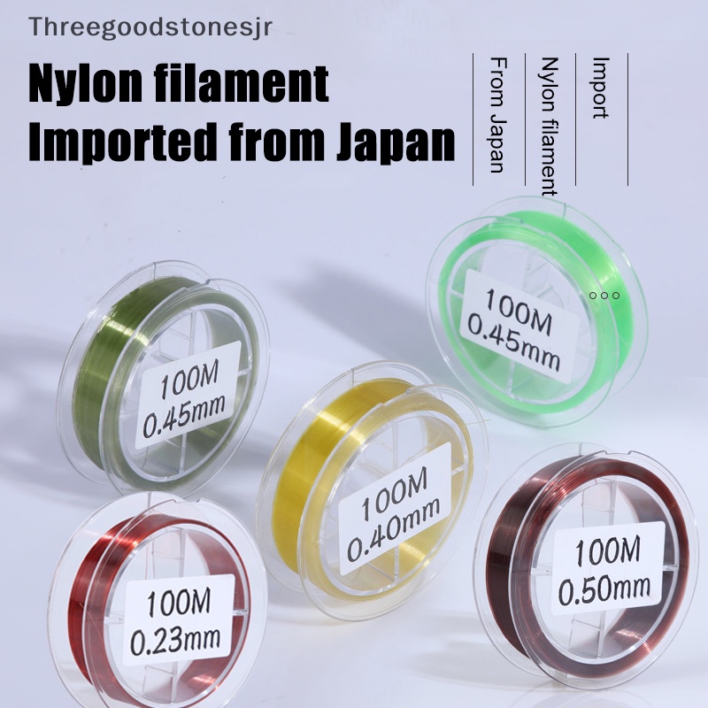 Cuộn Dây Câu Cá 100m 100m Bằng nylon Bền Chắc Chống Thấm Nước jr
