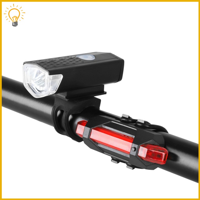 Bộ Đèn Pha led usb Kèm Sạc Chuyên Dụng Cho Xe Đạp Leo Núi