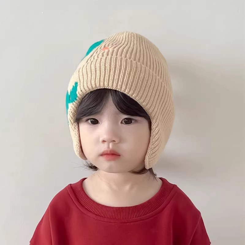 Sf Nón Giữ Ấm Tai Hình Khủng Long Hoạt Hình Đáng Yêu Cho Trẻ Em