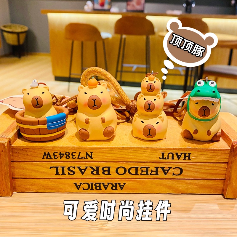Hoạt Hình Móc Khóa Hình capybara Xinh Xắn Sáng Tạo