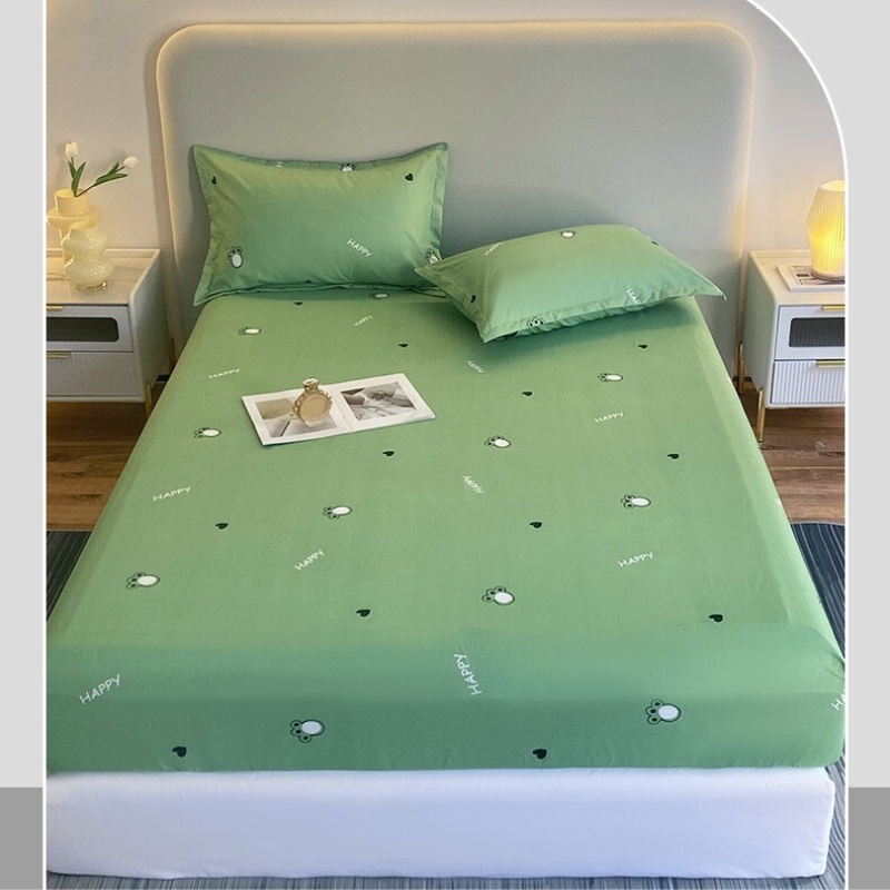 Bộ vỏ ga gối 3 món cotton cao cấp, set ga giường kích thước 1m6 x 2m , 1m8 x 2m vừa mọi loại nệm