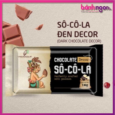 Socola Compound Đen\Chocolate Compound Đen Decor 1kg