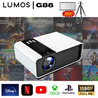 (Miễn phí chân đứng) Máy chiếu Lumos G86 Mini FULL HD 1080P Android WIFI LCD Led dành cho rạp gia đình