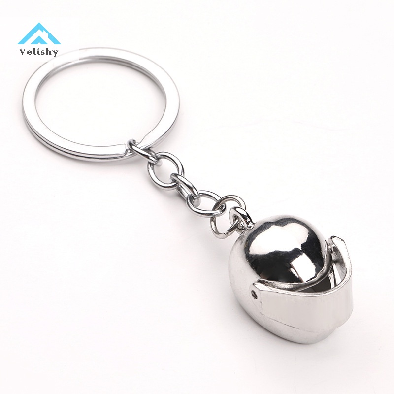 Móc Khóa Kim Loại Hình Nón Bảo Hiểm Thời Trang Sáng Tạo