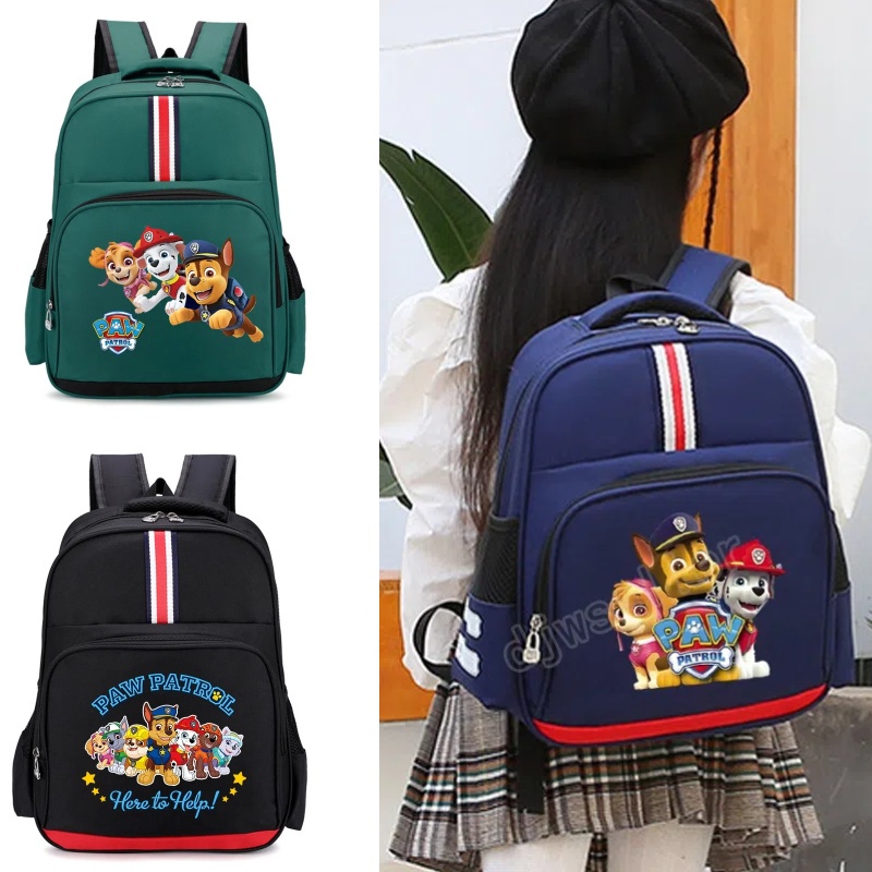 Paw Patrol Balo Đi Học Cỡ Lớn In Họa Tiết Hoạt Hình Chú Chó Cứu Hộ Dễ Thương Cho Bé