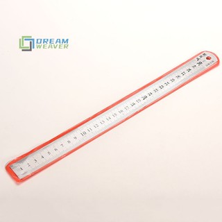 Thước đo hai mặt bằng kim loại không gỉ 30cm 3cc