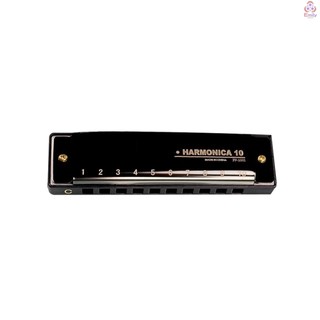 Harmonica Diatonic Blues Harmonica Key of C, 10 lỗ 20 tông màu Blues Harp Mouth Organ Harmonica Vỏ thép không gỉ dành cho trẻ em Người lớn và người mới bắt đầu