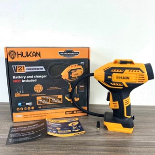 Thân máy bơm hơi dùng chân pin 4cm Thương hiệu HUKAN Z1000 dùng bơm lốp ô tô, xe đạp, xe máy, phao bơi, đệm khí