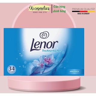 Giấy thơm Lenor april fresh 34 tờ dành cho máy sấy quần áo - Đức