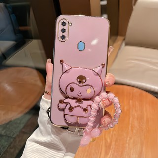 ốp lưng Samsung A11 M11 Ốp Điện Thoại TPU Siêu Mỏng Mạ Điện Màu Sắc 3D Kuromi Hỗ trợ Cho Với Bracelet Samsung A11 M11
