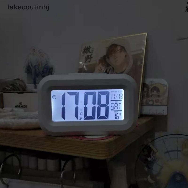 Đồng Hồ Báo Thức Kỹ Thuật Số Có Đèn LED Hiển Thị Nhiệt Độ Và Lịch Tiện Dụng