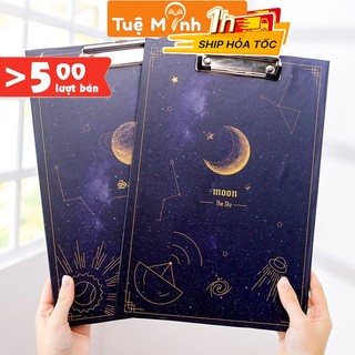 File kẹp tài liệu phi hành gia màu đen nhiều hình ngộ nghĩnh K05