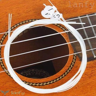 1 bộ dây đàn ukulele bằng nilon màu vàng thông dụng cho đàn guitar 21 / 23 / 26-inch ukulele