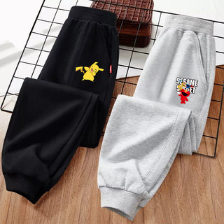 Quần Jogger Dài In Họa Tiết Hoạt Hình Sesame Street Dễ Thương Cho Bé
