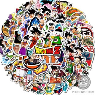 Set 100 Hình Dán Nhân Vật Truyện Tranh Dragon Ball 7 Viên Ngọc Rồng Anime Manga Sticker Trang Trí Mũ Bảo Hiểm Ván Trượt 